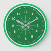 Einfach grün große wanduhr (Vorderseite)