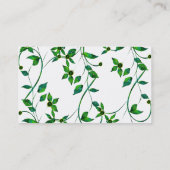 Einfach Grün Visitenkarte (Rückseite)