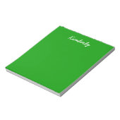 Einfach grüne Solid Color Notizblock (Rotiert)