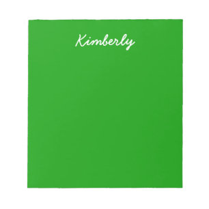 Einfach grüne Solid Color Notizblock