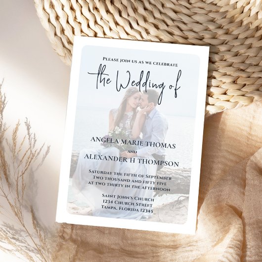 Einfach grüner QR-Code Elegant Minimal-UAWG Einladung