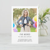 Einfach habe ich das Adressenwechsel-Foto verschob Ankündigung (Stehend Vorderseite)