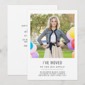 Einfach habe ich das Adressenwechsel-Foto verschob Ankündigung (Vorne/Hinten)