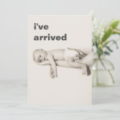 Einfach habe ich Foto Baby Ankündigung angekommen (Stehend Vorderseite)