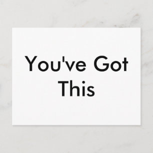 Einfach haben Sie das Got: Inspirierend, Pep-Talk Postkarte