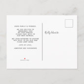 Einfach haben wir das Adresswechsel-Foto verschobe Ankündigungspostkarte (Rückseite)