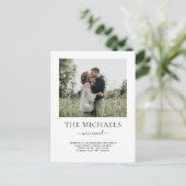 Einfach haben wir das Adresswechsel-Foto verschobe Ankündigungspostkarte (Stehend Vorderseite)