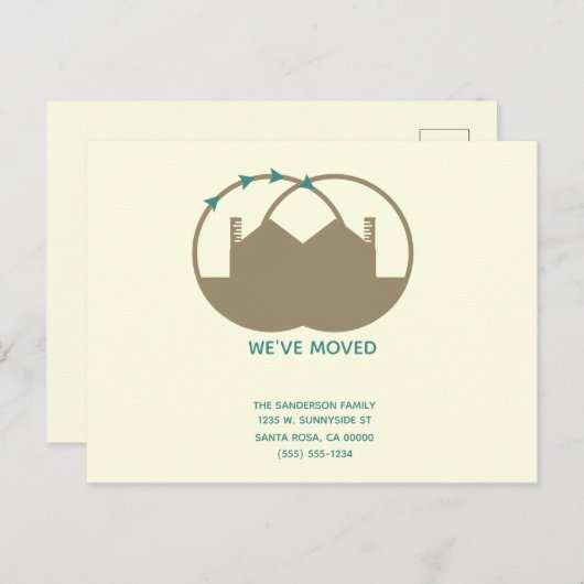 Einfach haben wir das Arrow-Geschäft verschoben Ankündigungspostkarte (Vorne/Hinten)