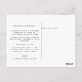 Einfach haben wir das Hochzeitsempfang-Foto gemach Postkarte (Rückseite)