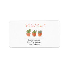 Einfach haben wir das Orange New Zuhause Address L Adressaufkleber