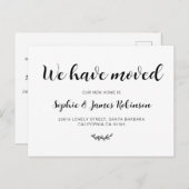 Einfach haben wir das Script neu verschoben Zuhaus Ankündigungspostkarte (Vorne/Hinten)