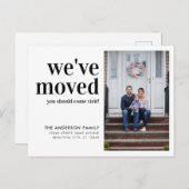 Einfach haben wir den Adresswechsel in das Foto ve Ankündigungspostkarte (Vorne/Hinten)