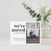 Einfach haben wir den Adresswechsel in das Foto ve Ankündigungspostkarte (Stehend Vorderseite)