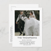 Einfach haben wir den Adresswechsel in das Foto ve Ankündigungspostkarte (Vorne/Hinten)