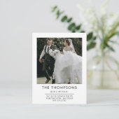 Einfach haben wir den Adresswechsel in das Foto ve Ankündigungspostkarte (Stehend Vorderseite)