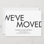 Einfach haben wir die Ankündigung einer neuen Adre (Vorderseite)