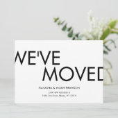 Einfach haben wir die Ankündigung einer neuen Adre (Stehend Vorderseite)