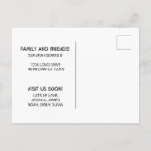 Einfach haben wir die rote Tür verschoben Ankündigungspostkarte (Rückseite)