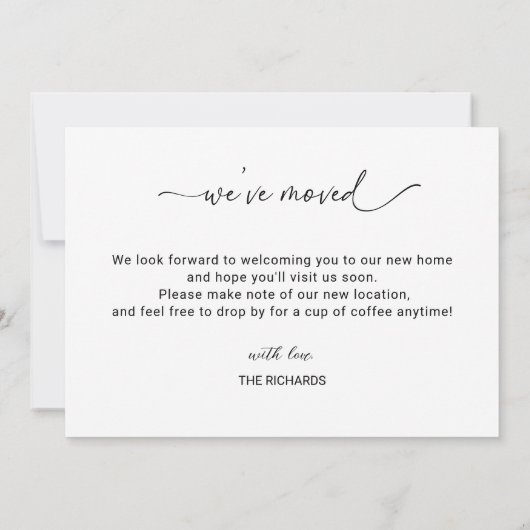 Einfach haben wir neue Ankündigung zur Adressversc (Rückseite)