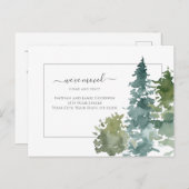 Einfach haben wir neue Zuhause Script Pine Tree ve Postkarte (Vorne/Hinten)