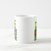 Einfach Halloween warten – Lustige Spukzeit Kaffeetasse (Mittel)