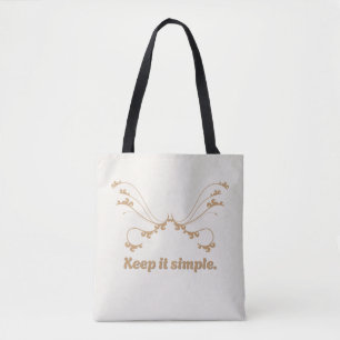 'Einfach Halten' Eleganter Minimalist Tasche