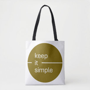 'Einfach halten' Moderne minimalistische Geometrie Tasche