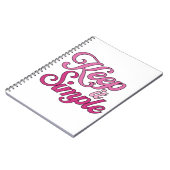Einfach Halten Notizbuch (Pink) Notizblock (Linke Seite)