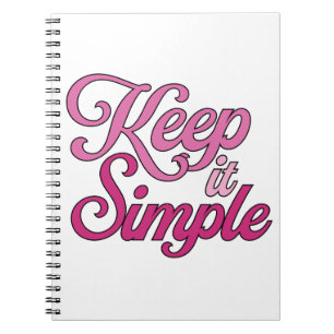 Einfach Halten Notizbuch (Pink) Notizblock