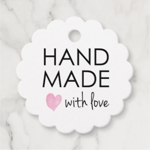 Einfach handgefertigt mit Liebe Geschenkanhänger
