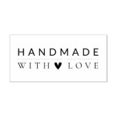 Einfach handgefertigt mit Liebe Gummistempel (Prägung)