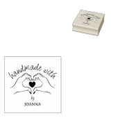 Einfach handgefertigt mit Liebe, individuell Gummistempel (Stempel)