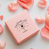 Einfach handgefertigt mit Liebe, individuell Gummistempel