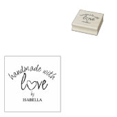 Einfach handgefertigt mit Liebe, individuell Gummistempel (Stempel)