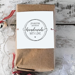 Einfach handgefertigt mit Liebe Ring Gummistempel