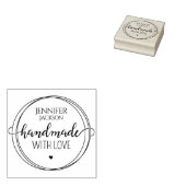 Einfach handgefertigt mit Liebe Ring Gummistempel (Stempel)