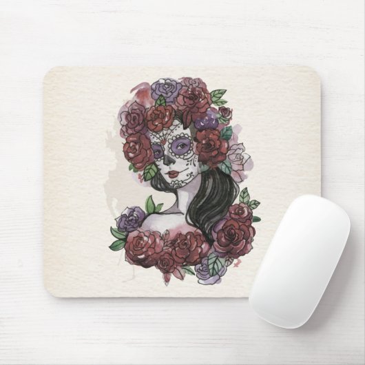 Einfach handgezeichnet Dia de los Muertos | Mousep Mousepad (Mit Mouse)