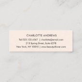 Einfach, Handschrift, "Handmade" Mini-Visitenkarte Mini Visitenkarte (Rückseite)