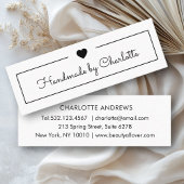 Einfach, Handschrift, "Handmade" Mini-Visitenkarte Mini Visitenkarte