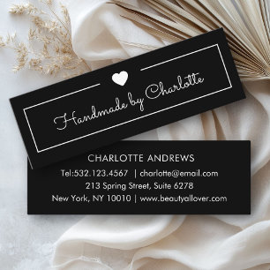 Einfach, Handschrift, "Handmade" Mini-Visitenkarte Mini Visitenkarte