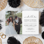 Einfach handschriftlich Wir machen noch Vow Erneue Einladung