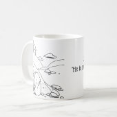 Einfach hat er die Osterfeier-Tasse vergessen Kaffeetasse (Vorderseite Links)