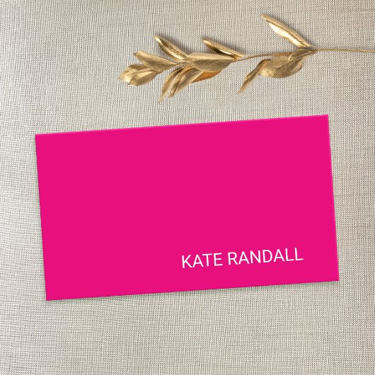 Einfach heißes Pink Visitenkarte