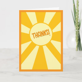 Einfach-hell-freundlich Vielen Dank Feiertagskarte