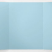 Einfach hellblau Elegant Tri-Fold Einladung (Innenseite Mitte)