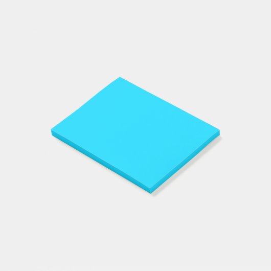 Einfach hellblau post-it klebezettel (angewinkelt)