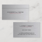 Einfach hellgraue lackierte Aluminium Textur Look Visitenkarte (Vorne/Hinten)