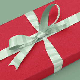 Einfach hellgrün Minimalistisch klassisch gestreif Satinband