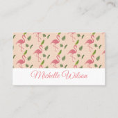 Einfach hellrosa Flamingo Visitenkarte (Vorderseite)