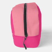 Einfach hellrosa und blassrosa mit Monogramm Waschbeutel (Rechts)